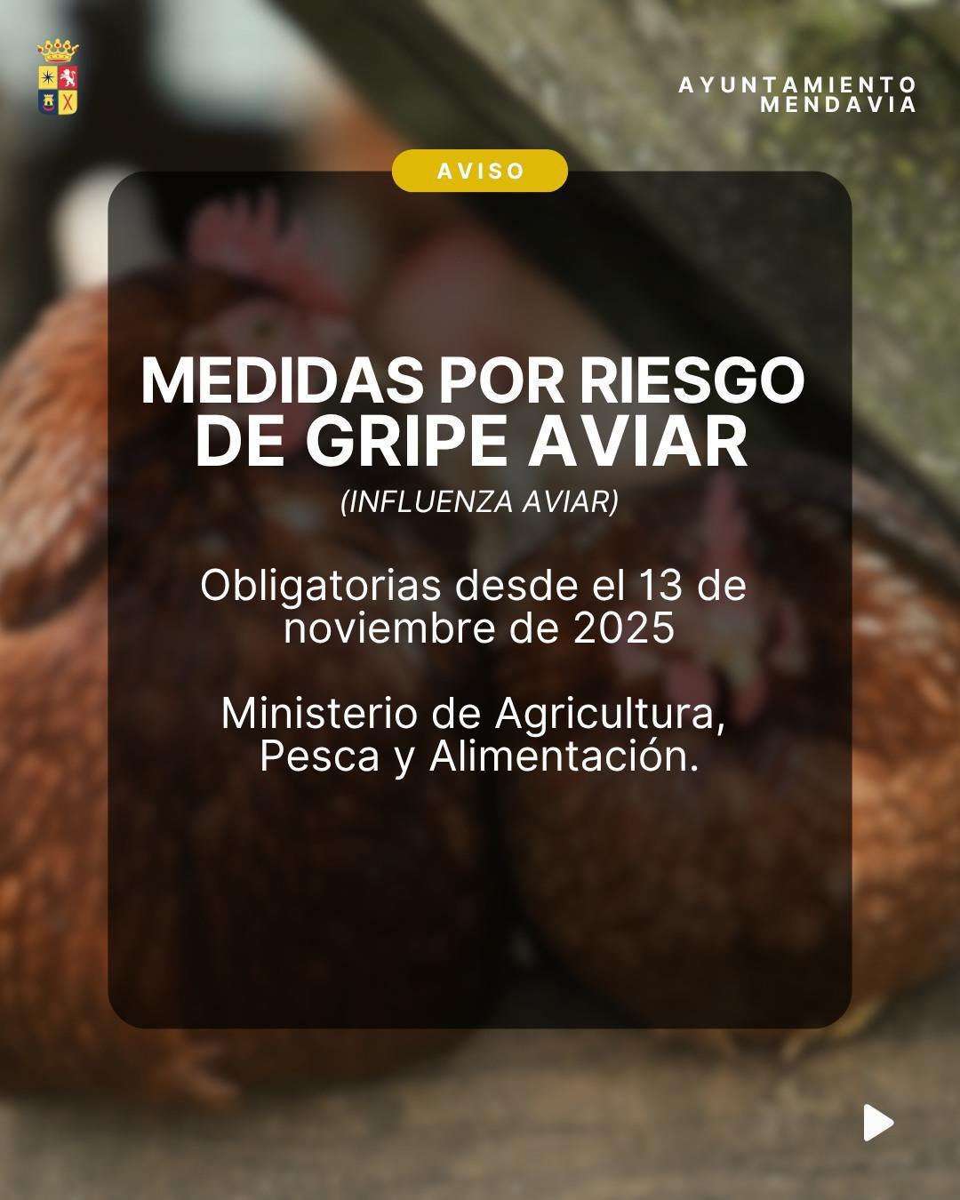 🚨🐔 AVISO IMPORTANTE: MEDIDAS RIESGO GRIPE AVIAR 🐦🚨