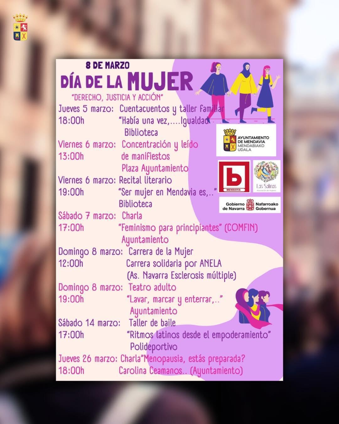 💜 ACTIVIDADES 8M MENDAVIA 💜