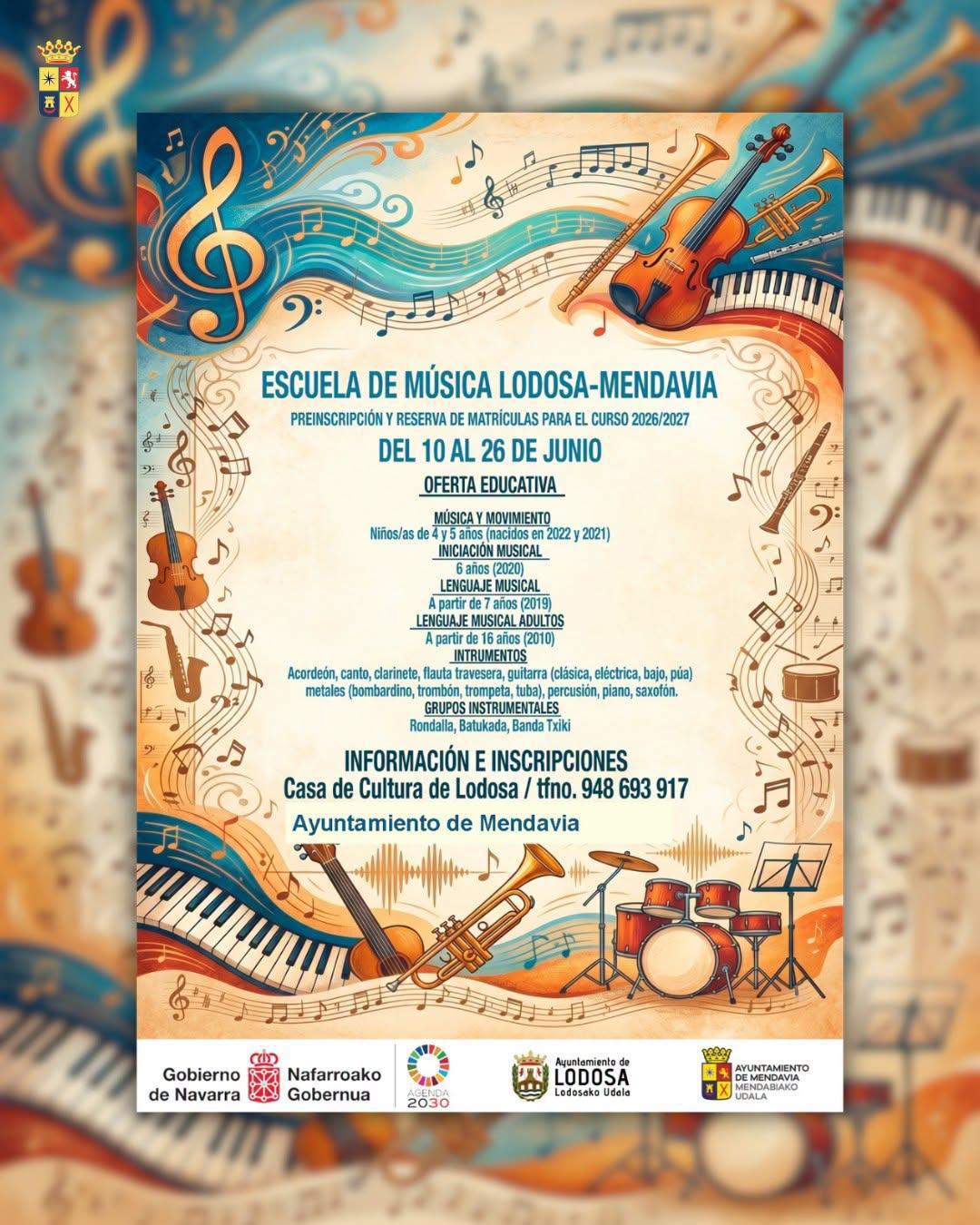🎵🏫 PREINSCRIPCIONES DE LA ESCUELA DE MÚSICA 🏫🎵