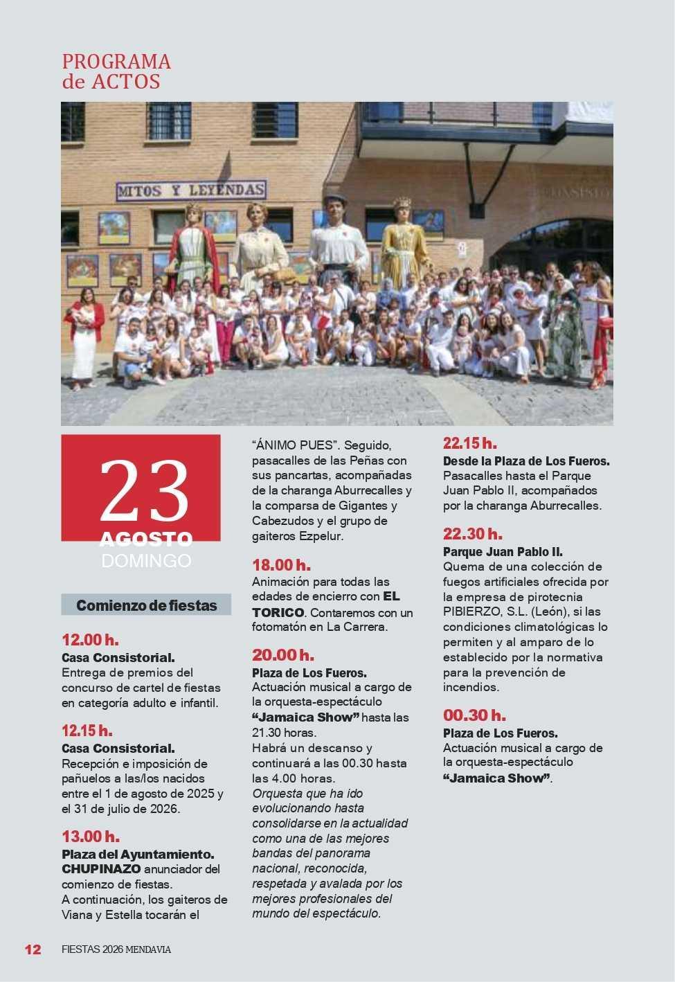 🙌🏻🔻PROGRAMA FIESTAS PATRONALES 2026 🔻🙌🏻