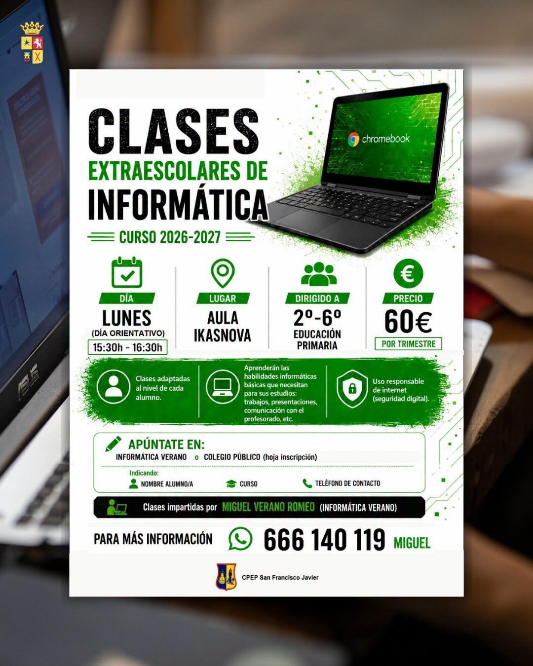 💻🖱️ CLASES DE INFORMÁTICA 2026-2027 💻🖱️