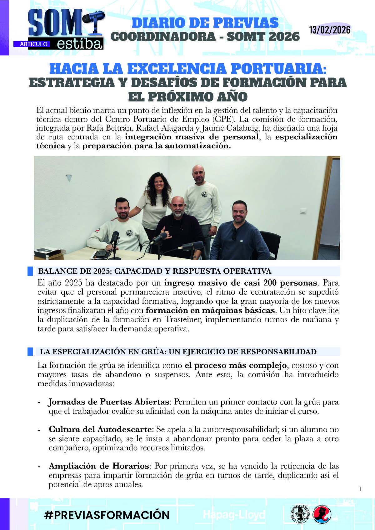 10.- Previas: Estrategias y desafios de Formación para los próximos años 10.- Previas: Estrategias y desafios de Formación para los próximos años