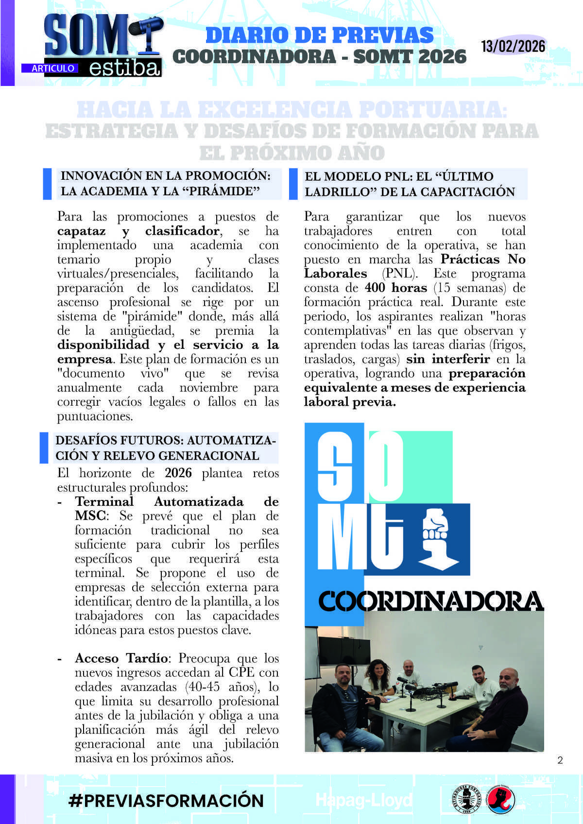 10.- Previas: Estrategias y desafios de Formación para los próximos años 10.- Previas: Estrategias y desafios de Formación para los próximos años