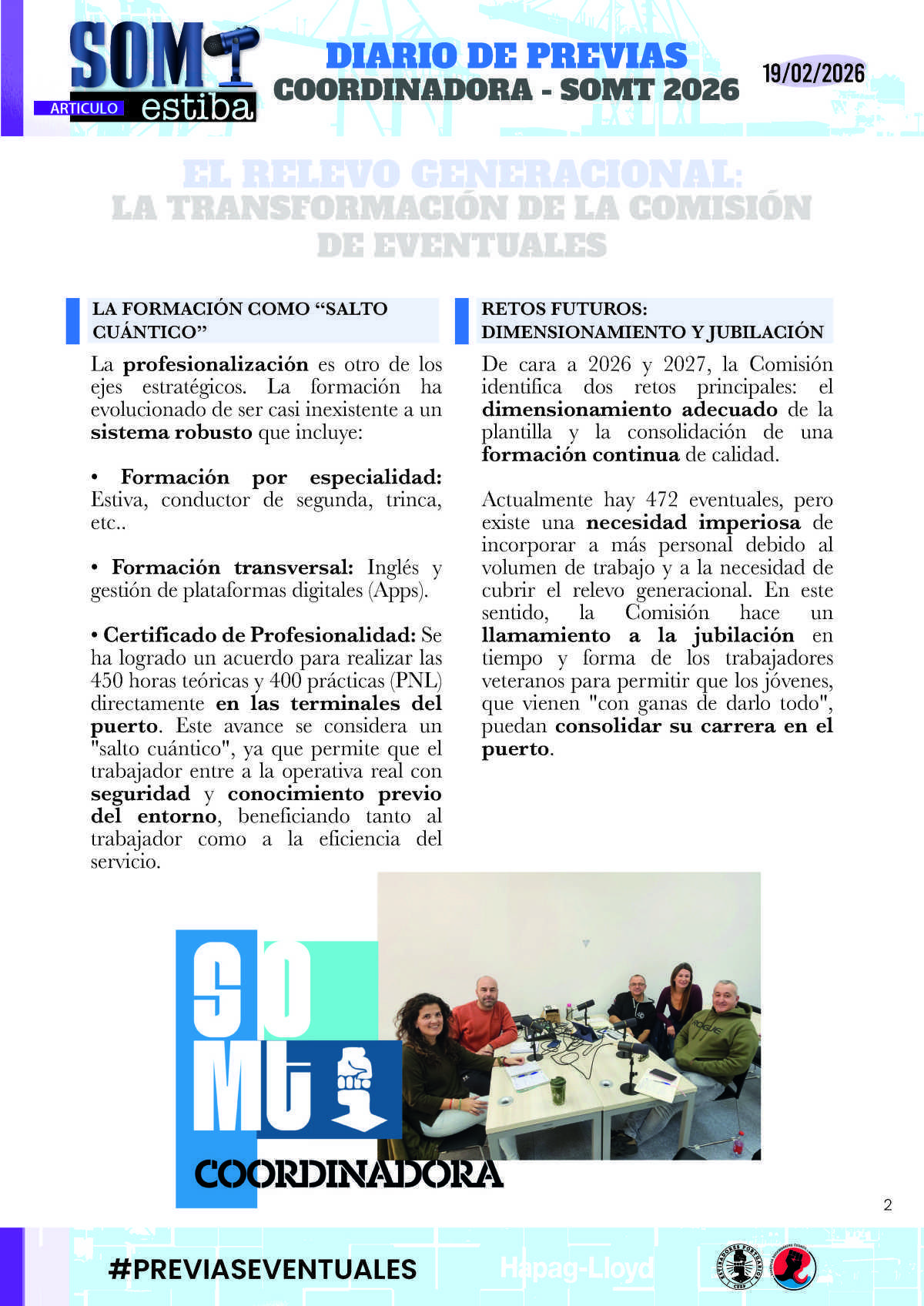 13.- Previas: Contratación y eventuales 13.- Previas: Contratación y eventuales