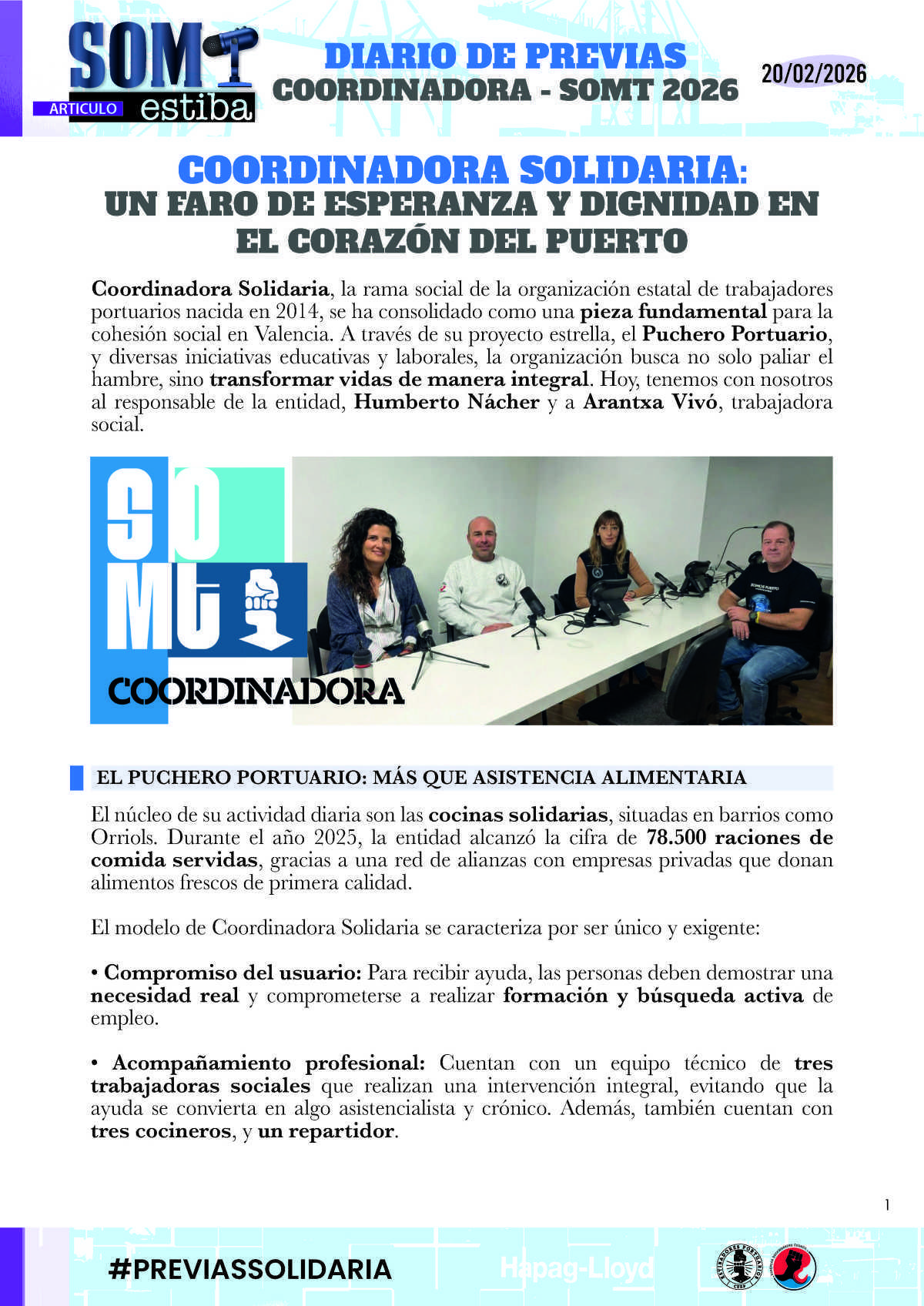 15.- Previas: Coordinadora Solidaria 15.- Previas: Coordinadora Solidaria
