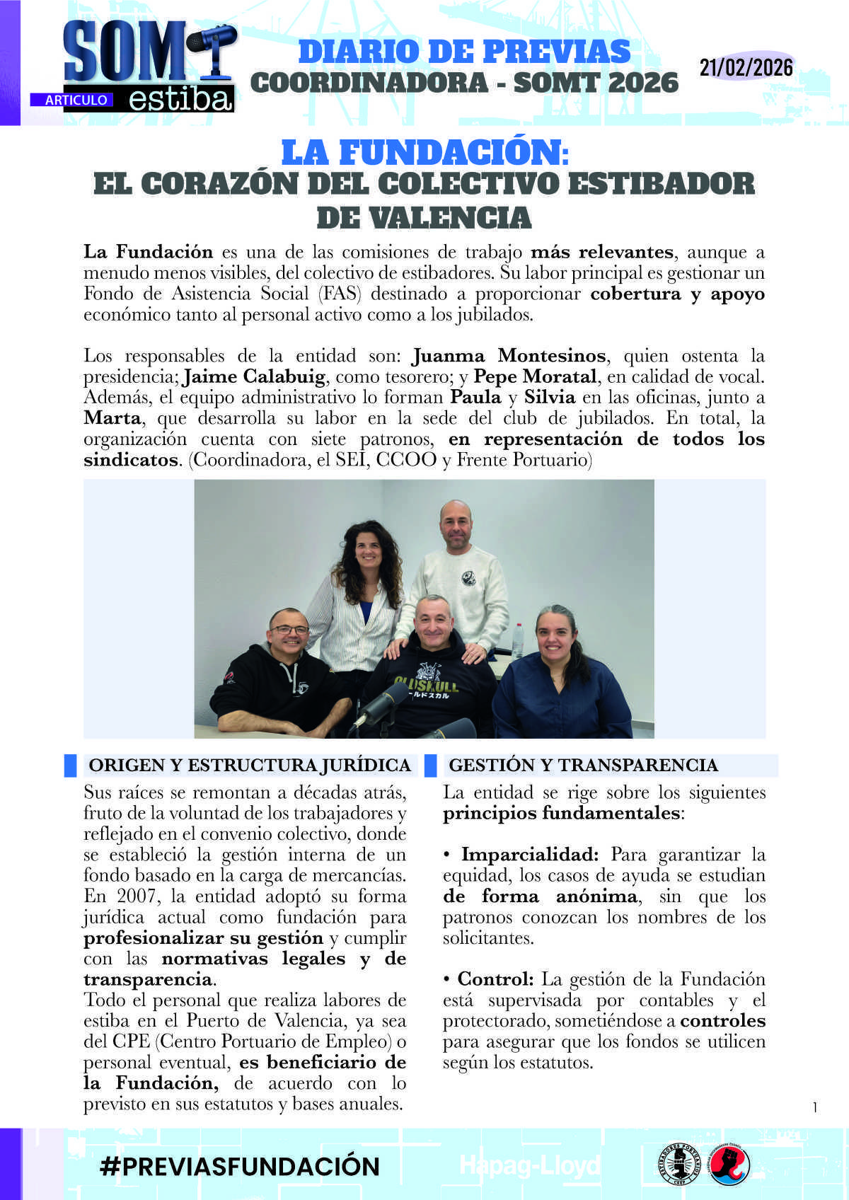 16.- Previas: Fundación Somt