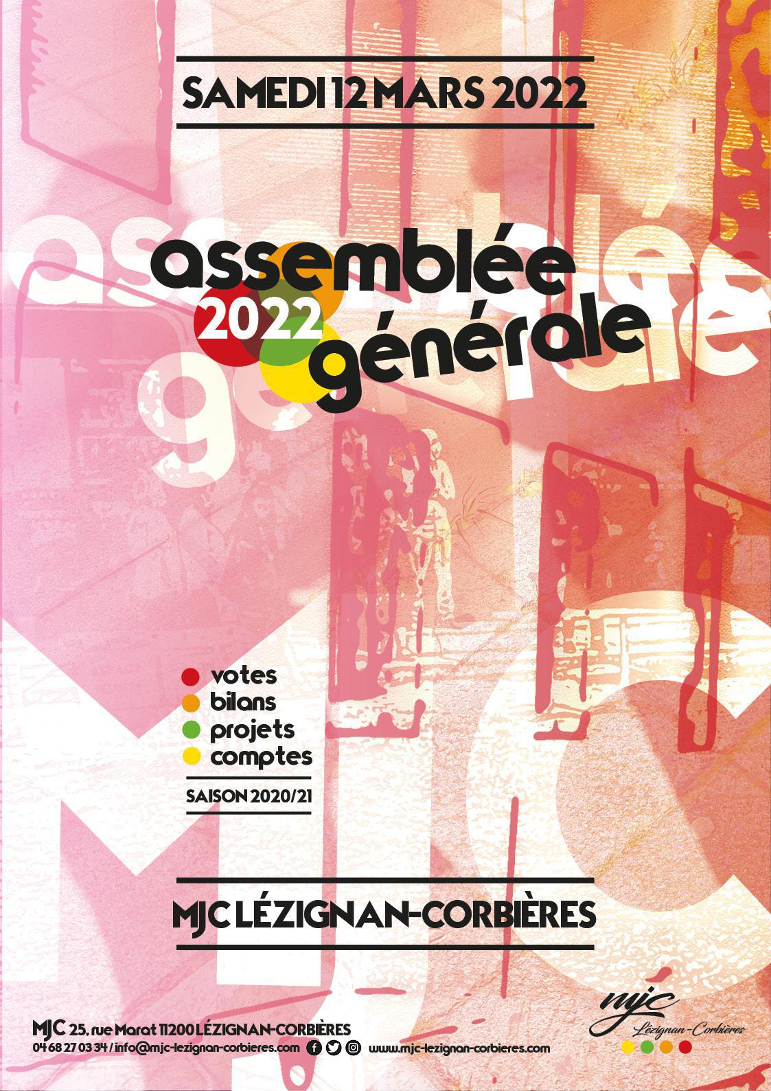 Samedi 12 Mars 2022 >> Assemblée Générale