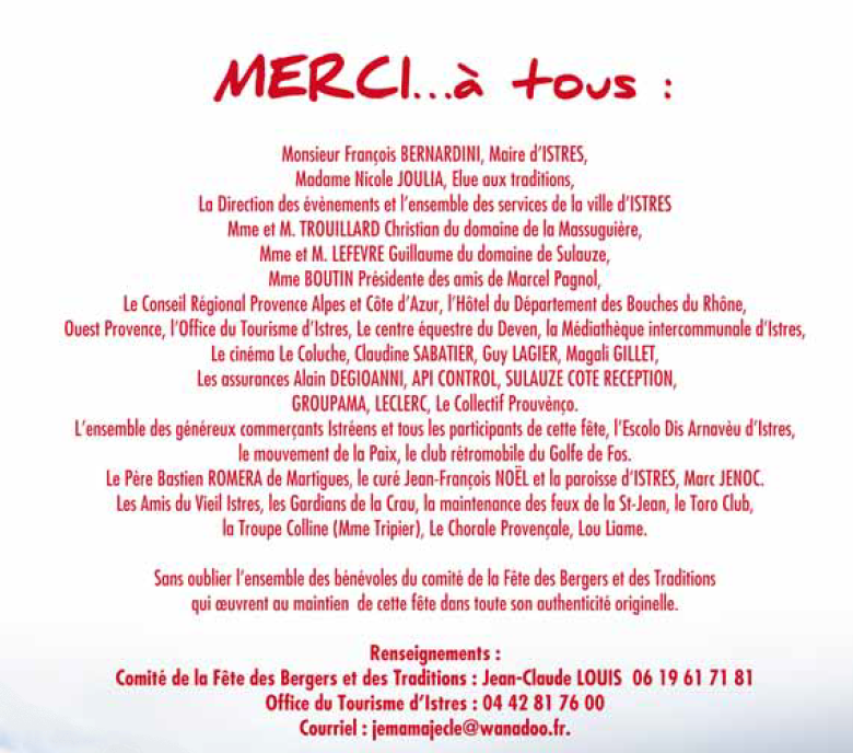 Merci à tous