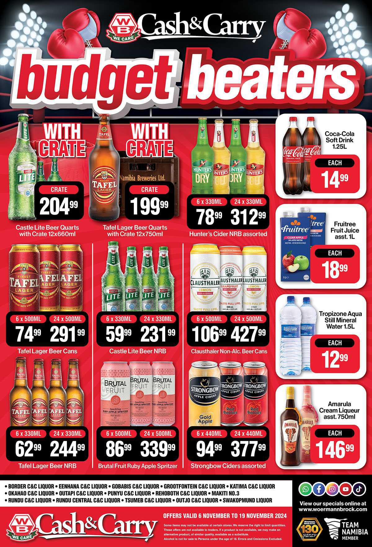 WB Cash & Carry and Wholesale Liquor Specials