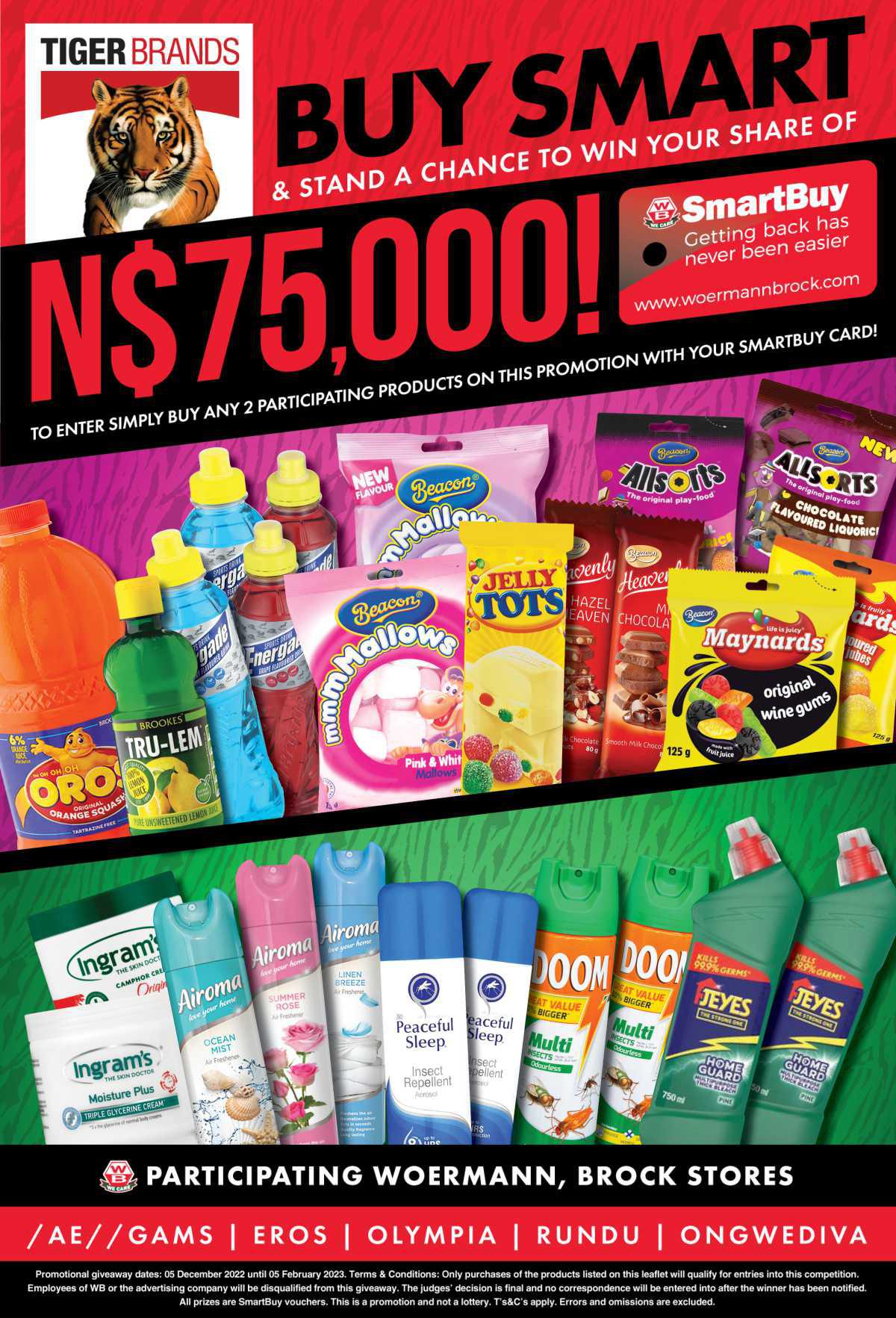 Win N$1,000 daily with Tiger Products!