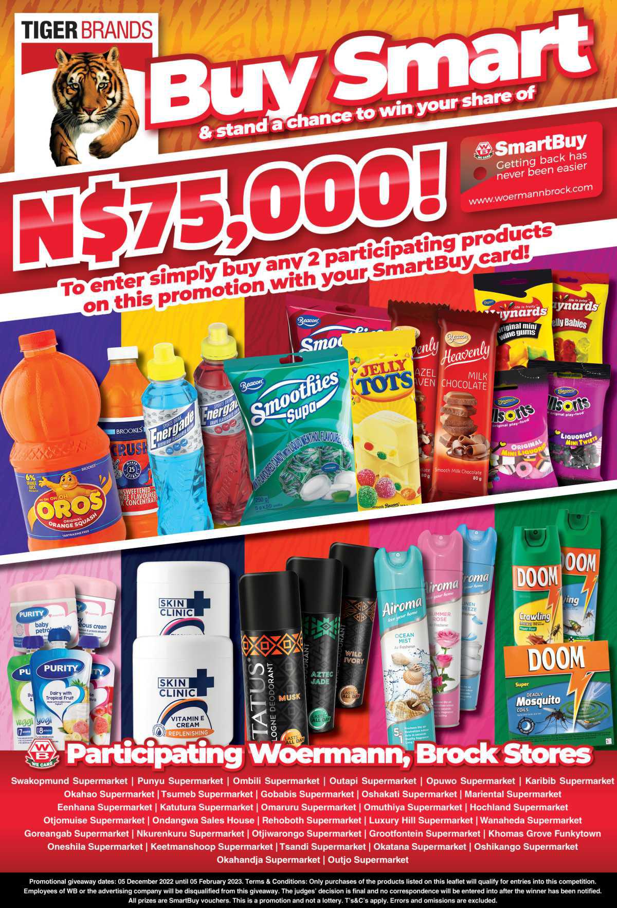 Win N$1,000 daily with Tiger Products!