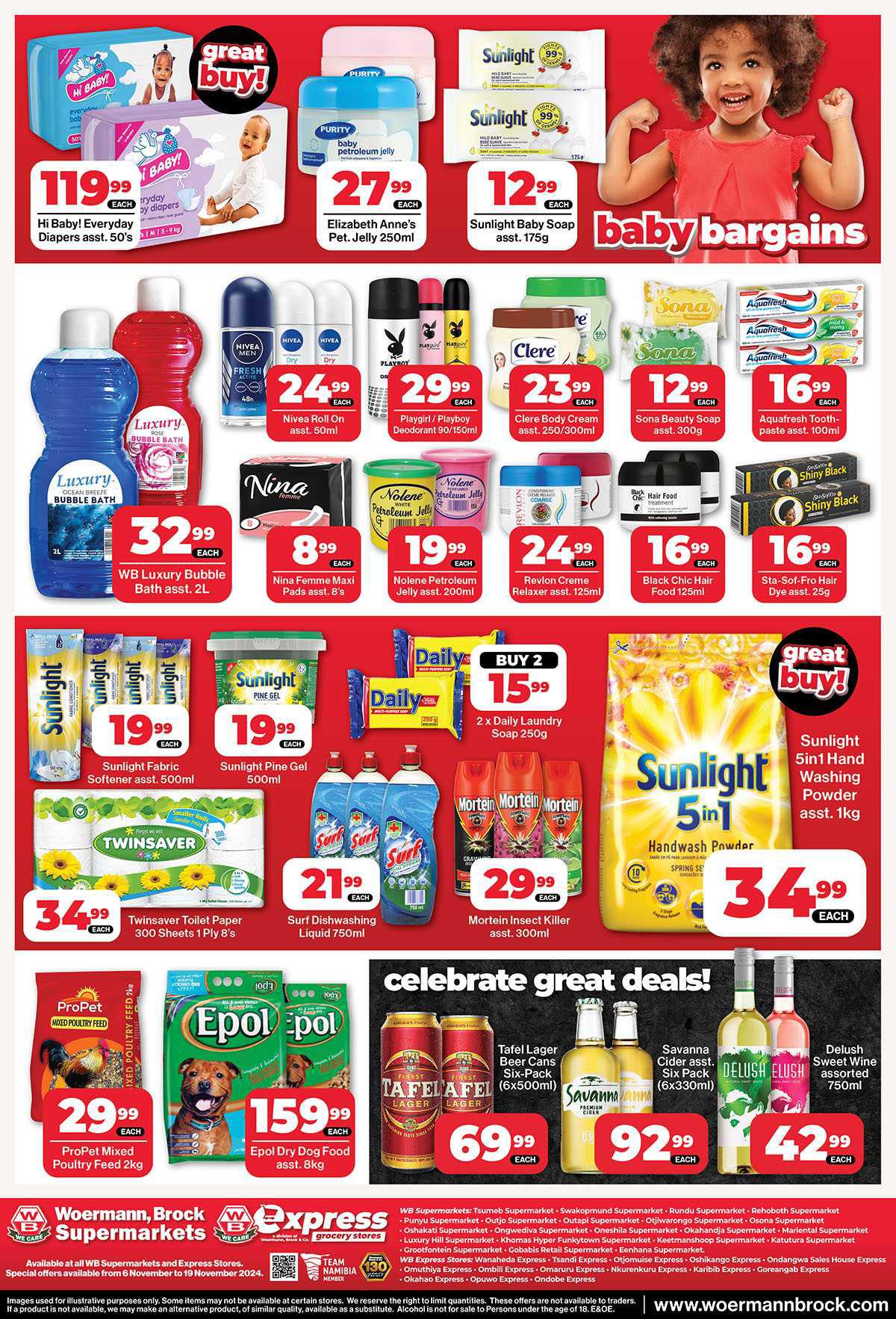 Special Offers now at the WB Supermarkets