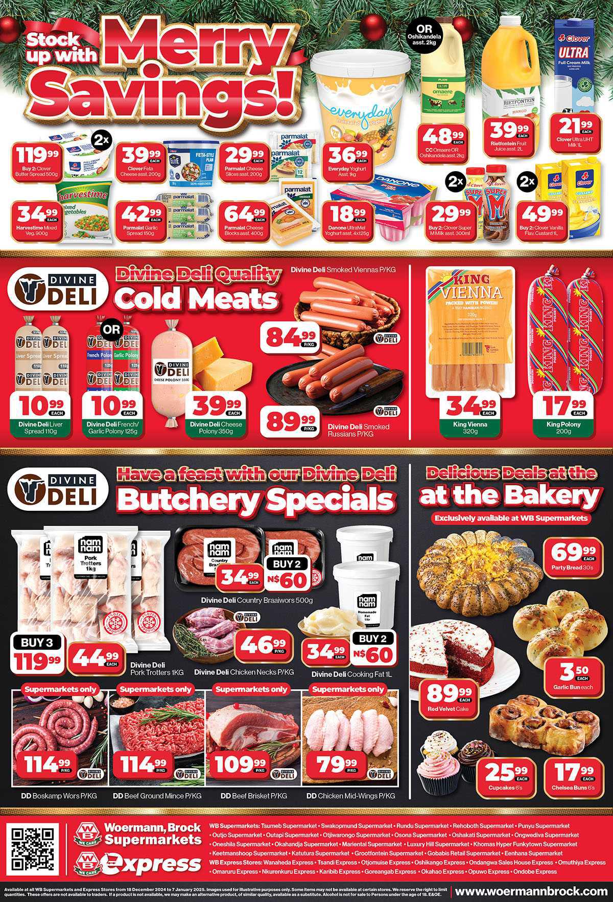 Special Offers now at the WB Supermarkets