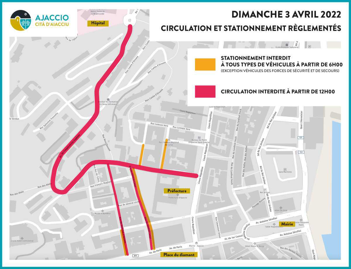 DIM. 03/04 : CIRCULATION ET STATIONNEMENT MODIFIÉS