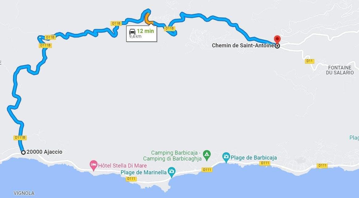 Itinéraire bis Sanguinaires Itinéraire bis Sanguinaires