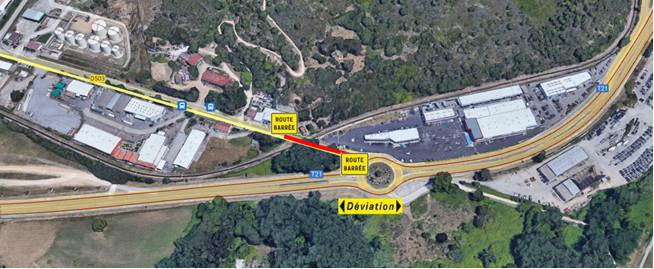 Fermeture route du Vazzio RD503 Fermeture route du Vazzio RD503