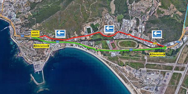 Circulation modifiée route du Vazzio Circulation modifiée route du Vazzio