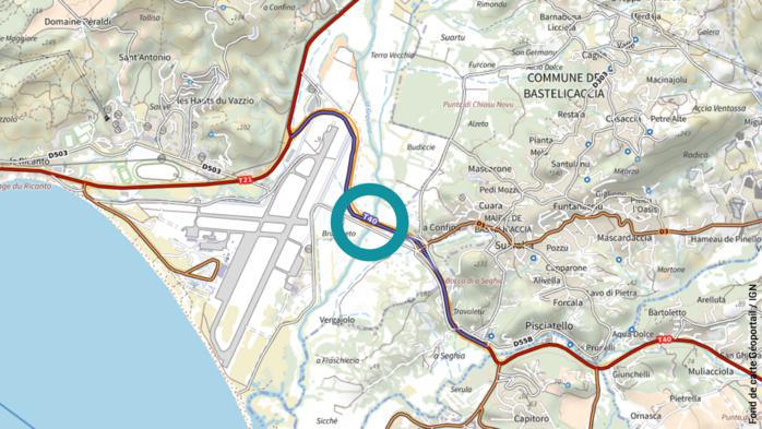 RT 40 - Ajaccio / Porticcio : Fortes perturbations sur le trafic routier entre le rond-point de Bastilicaccia et le rond-point Socordis le 20/09 