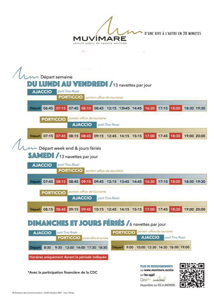 Renforcement de la navette maritime Ajaccio / Porticcio Renforcement de la navette maritime Ajaccio / Porticcio