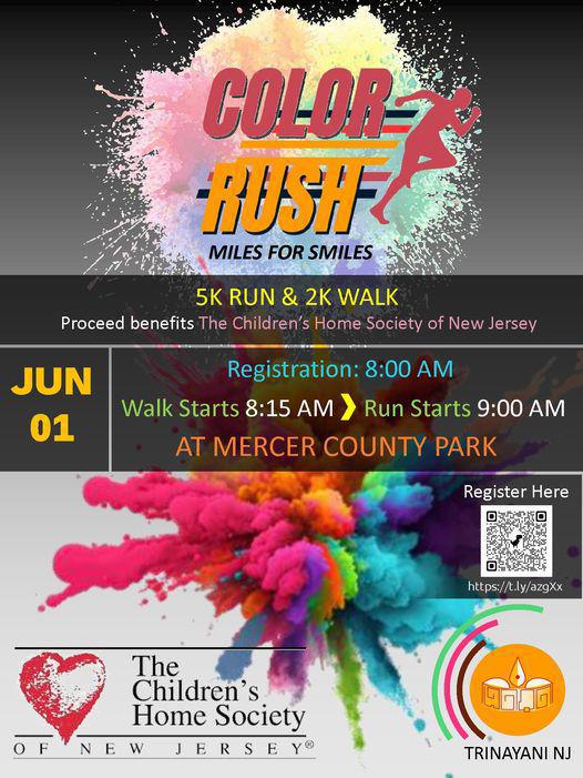 Children's Home Society NJ, 5K and 2K Color Run/Walk