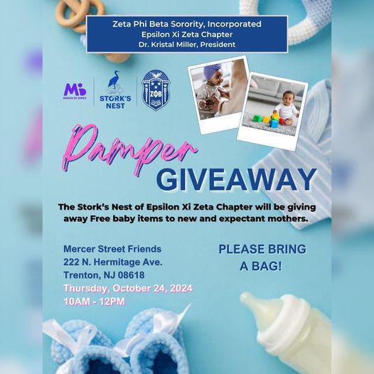  Pamper Giveaway / Epsilon Xi Zeta's Chapter / Stork's Nest 