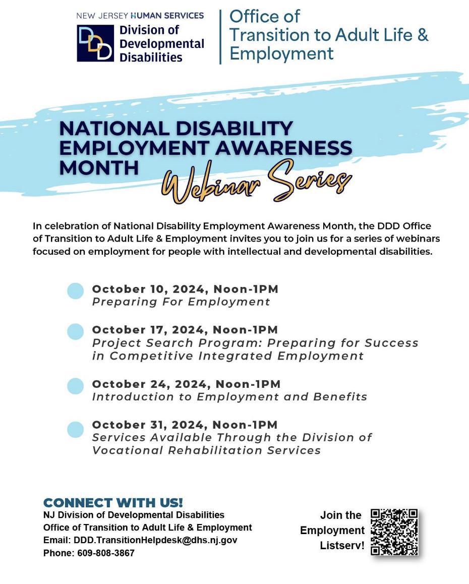 National Disability Employment Awareness Month (Virtual Event)