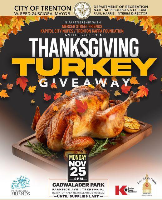 Thanksgiving Turkey Giveaway ( City of Trenton )