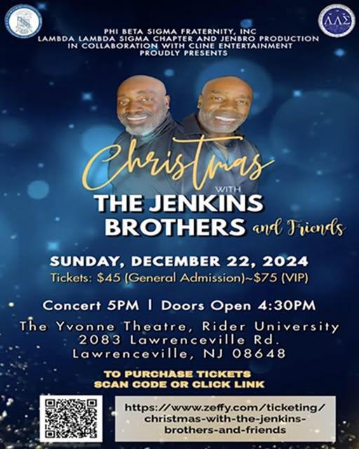 Join Phi Beta Sigma for "Christmas with The Jenkins Brothers & Friends"