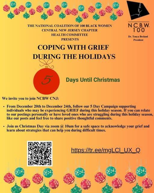 Coping With Grief During The Holidays ( Virtual Event via Zoom )