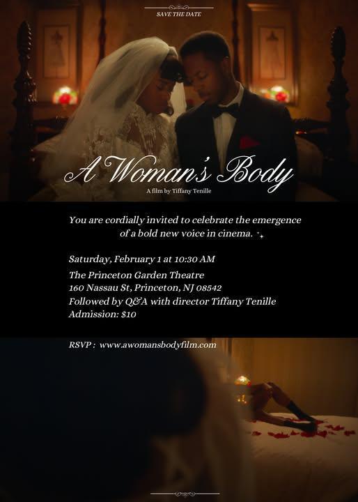 First-look screening a short film, "A Woman’s Body," by Tiffany Tenille