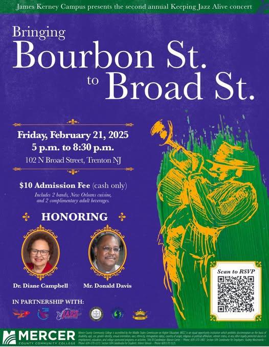 Bring Bourbon St. to Broad St. ( 2nd Annual Keeping Jazz Alive Concert )