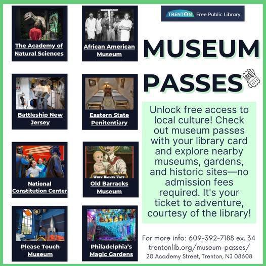 Museum pass | Library card | & step into a season of discovery