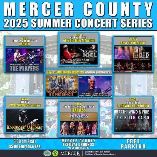 2025 Concert Series - Mercer County NJ