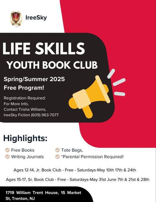 LIFE SKILLS - Youth Book Club ( Spring/Summer 2025 Free Program)