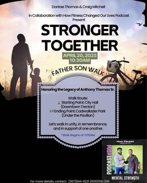 Mental Health Walk for Men in Honor of Anthony Thomas Sr. Mental Health Walk for Men in Honor of Anthony Thomas Sr.