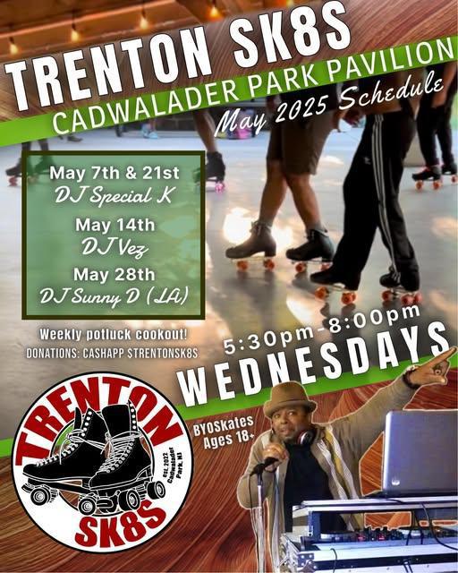 Trenton Sk8s Season Kickoff - May 7th with DJ Special K Trenton Sk8s Season Kickoff - May 7th with DJ Special K