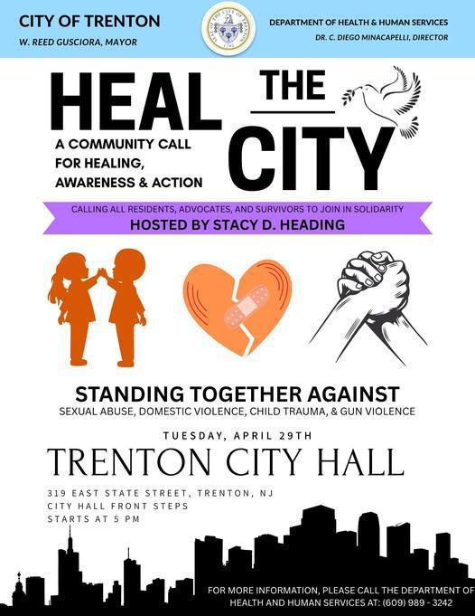 Heal The City ( Trenton, NJ ) - w/Trenton's Health & Human Services. Hosted by Stacy D. Heading