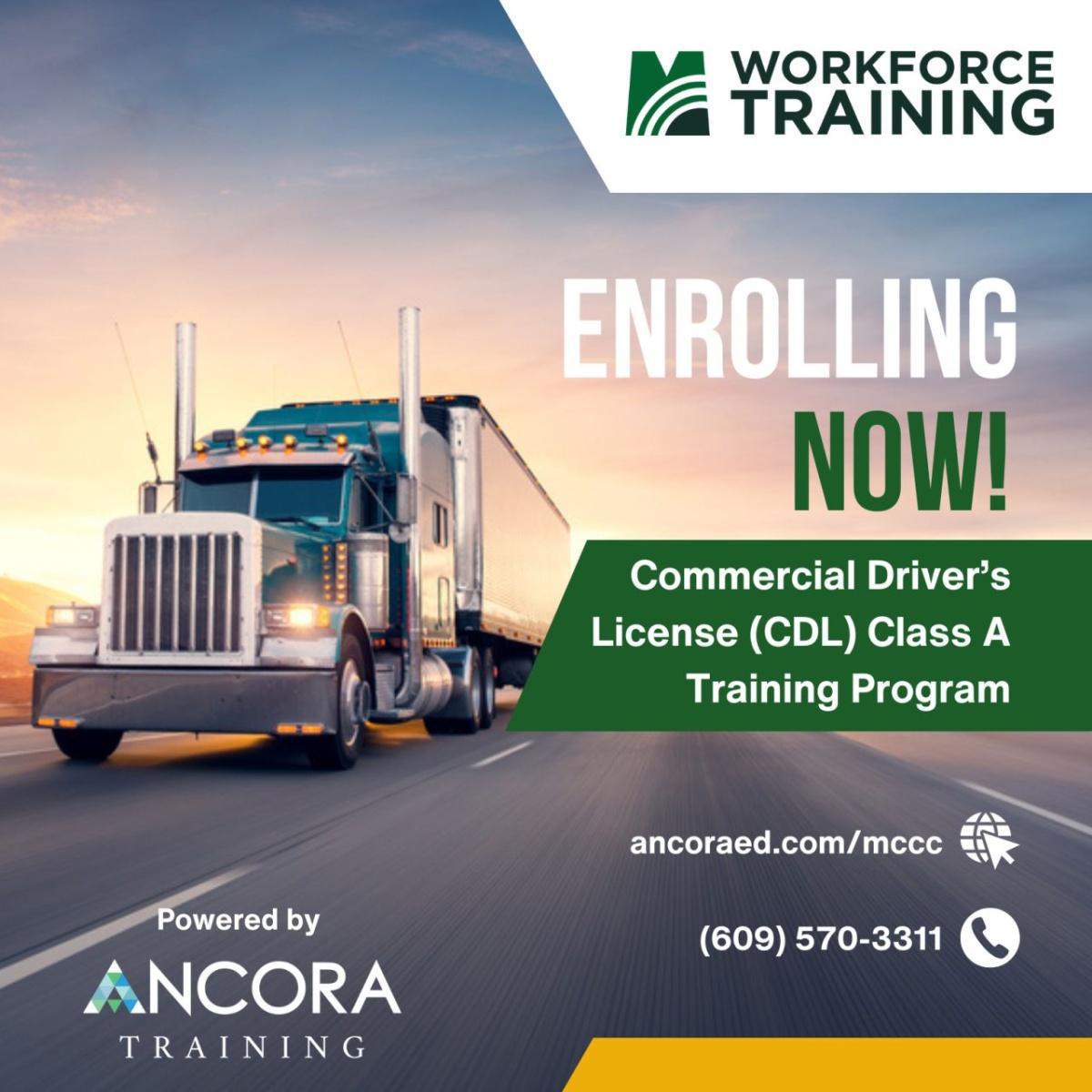 MCCC's next CDL Training course