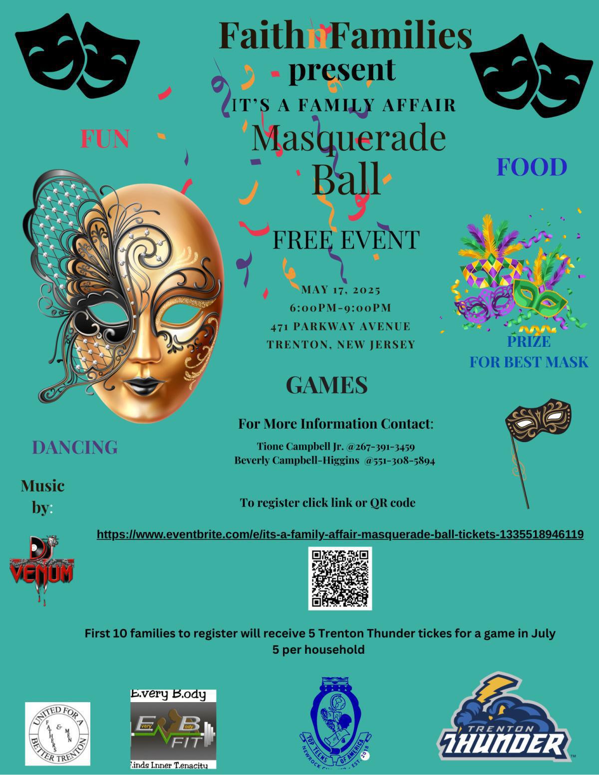 Masquerade Ball presented by Faith-N-Families