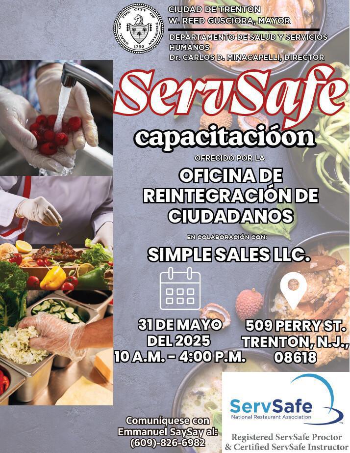 ServSafe Training / Office of Returning Citizens