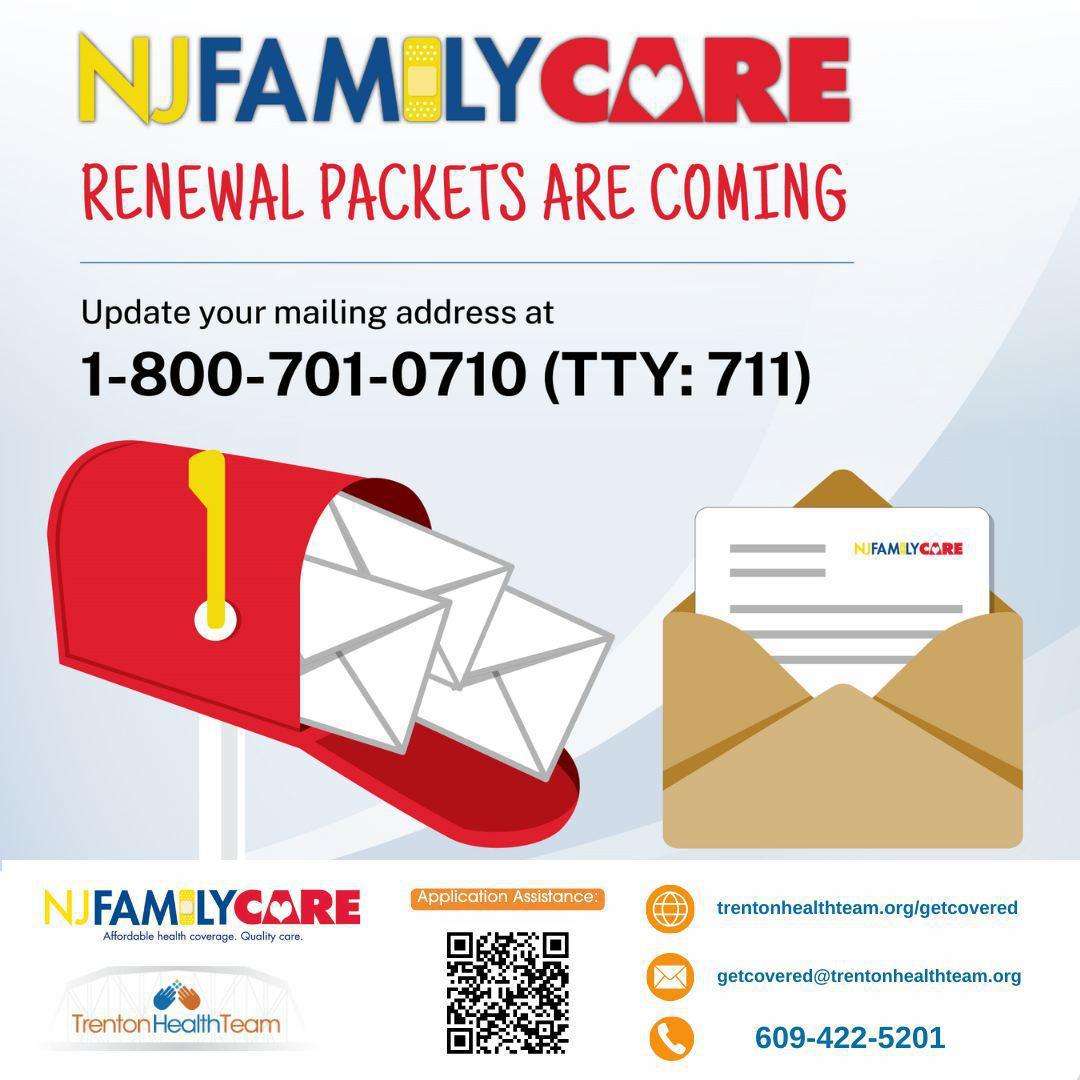  Renew your NJ FamilyCare (Medicaid) insurance!
