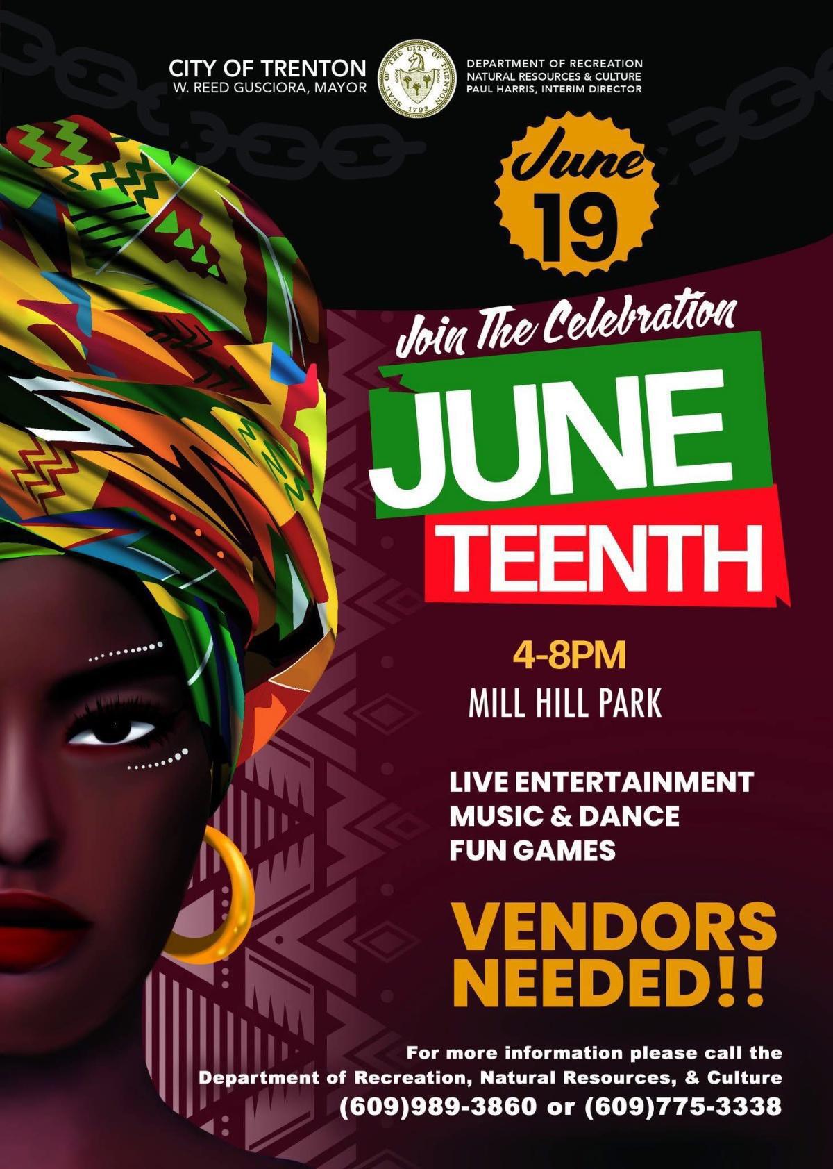 Juneteenth Festival @ Mill Hill Park - Trenton, NJ