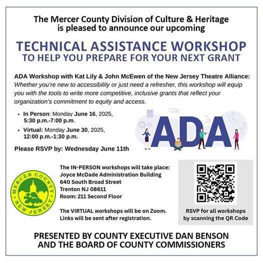Mercer County Division of Culture & Heritage - Technical Assistance Workshop Mercer County Division of Culture & Heritage - Technical Assistance Workshop