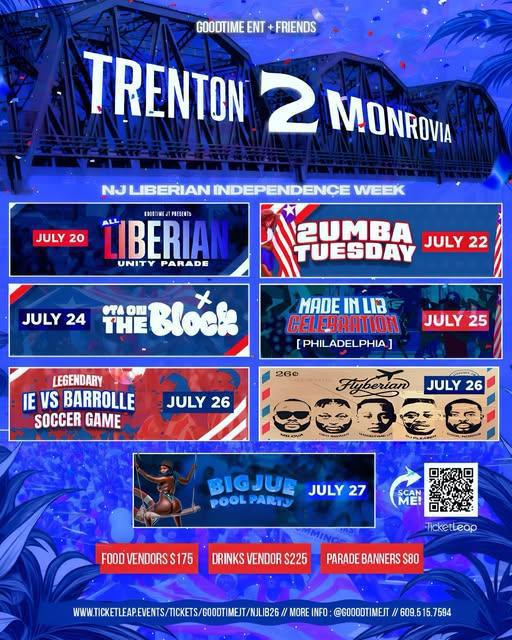 NJ Liberian Independence Week - July 20 to 27