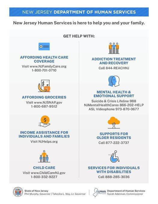 Resources Needed? NJ Department of Human Services is here to help.