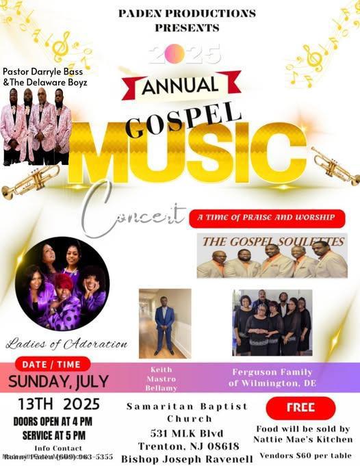 Annual Gospel Music Concert @ Samaritan Baptist Church