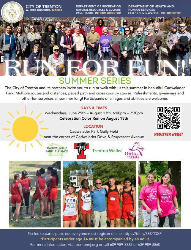 RUN FOR FUN! w/Cadwalader Park Alliance | Trenton Walks | Girls on the run
