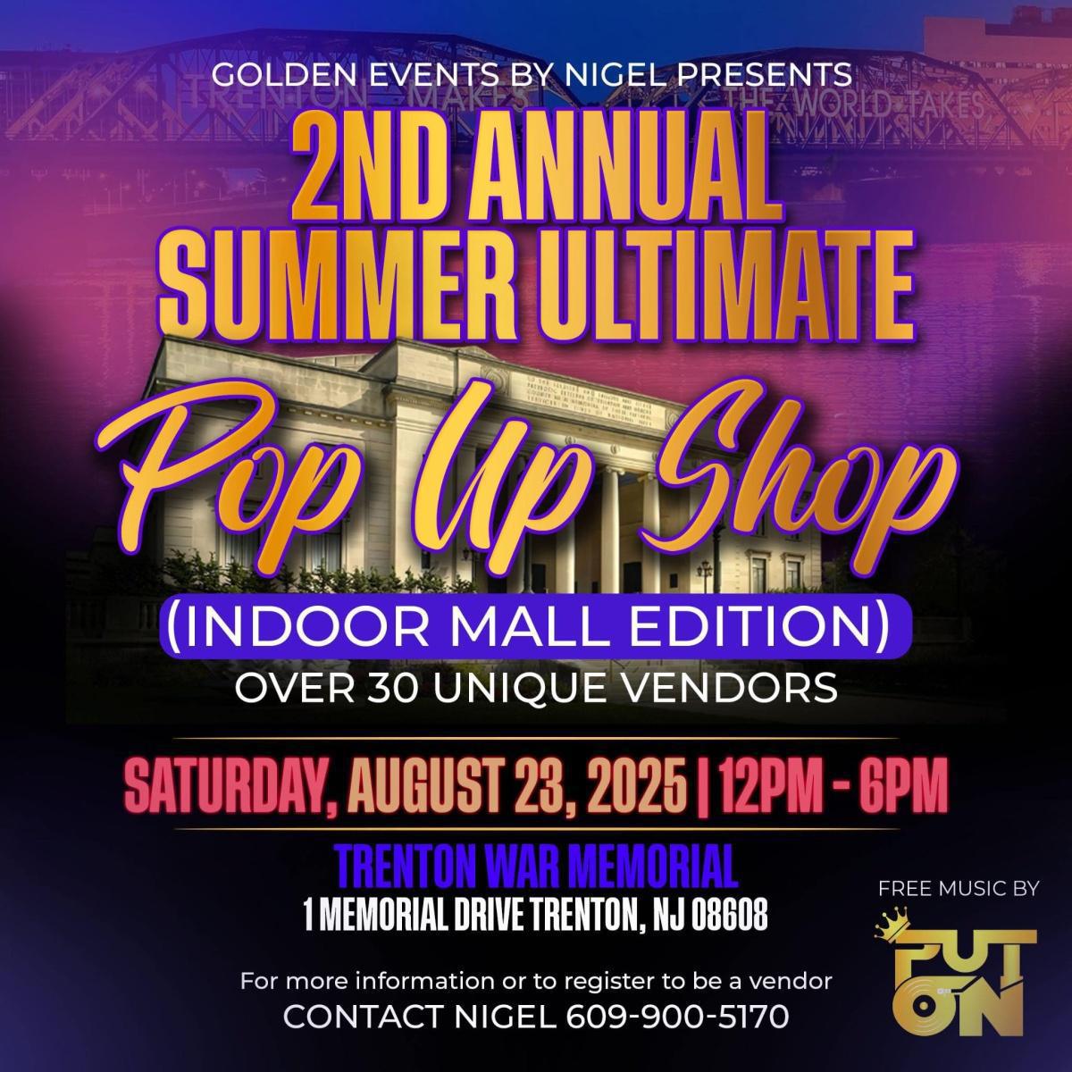 2nd Annual Summer Ultimate Pop Up Shop