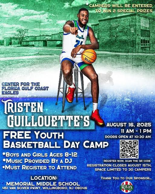 Basketball camp in Willingboro for kids (8 - 12years old)