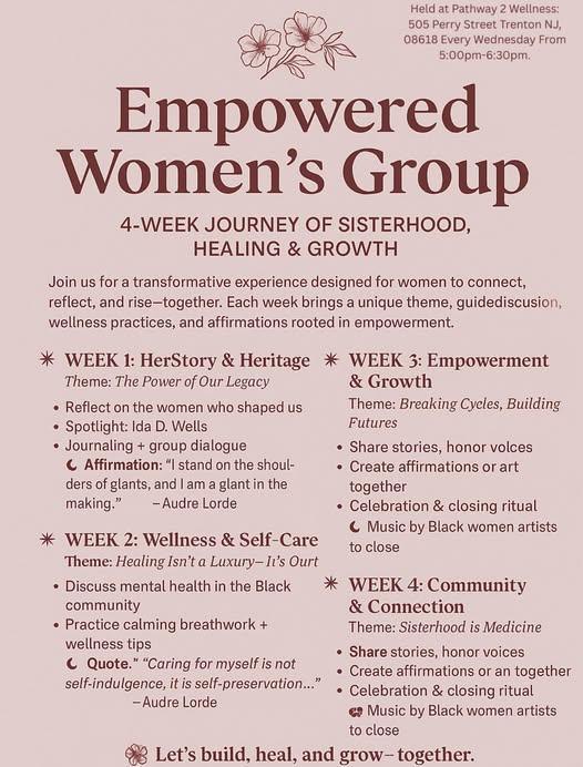Empowered Women's Group every Wednesday
